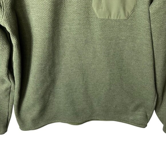 Under Armour Sweatshirt Pullover Mens L Coldgear Loose 1/4 Snap Fleece Lined - Picture 3 of 8